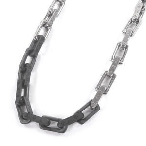 LOUIS VUITTON Black Monogram Necklace